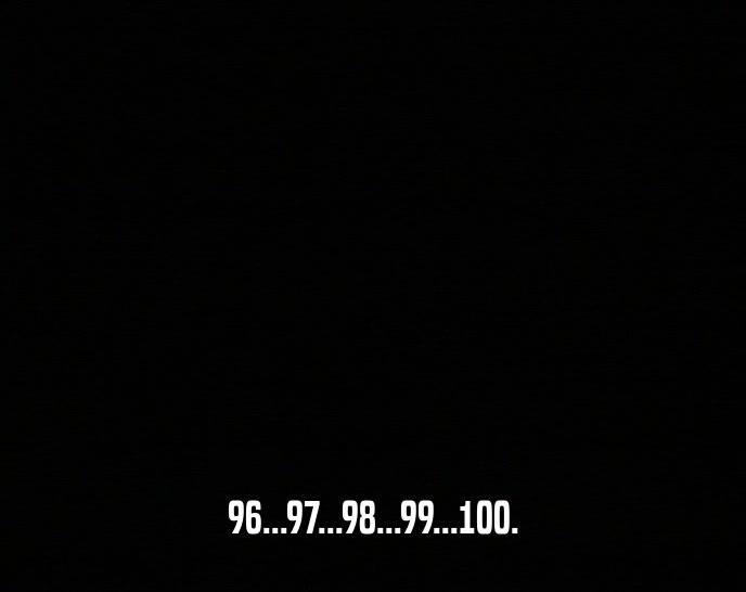 96...97...98...99...100.  