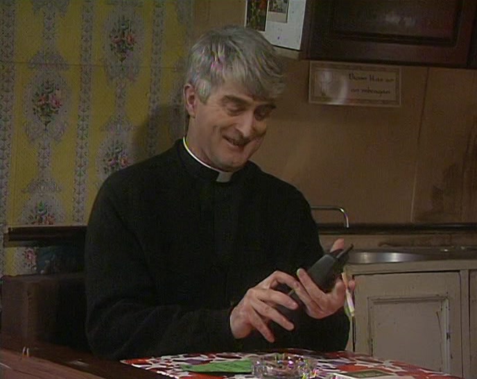 I'LL CALL HIM ON HIS MOBILE PHONE. I GOT HIM ONE FOR CHRISTMAS. 