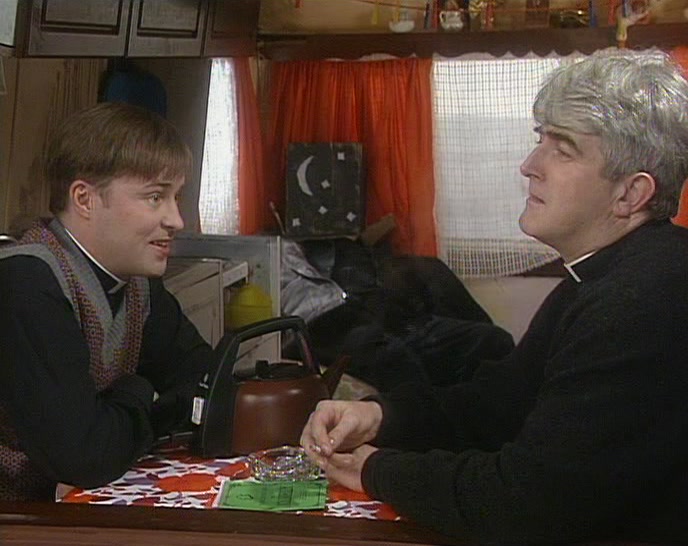 KETTLE'S BOILED THERE, TED.  