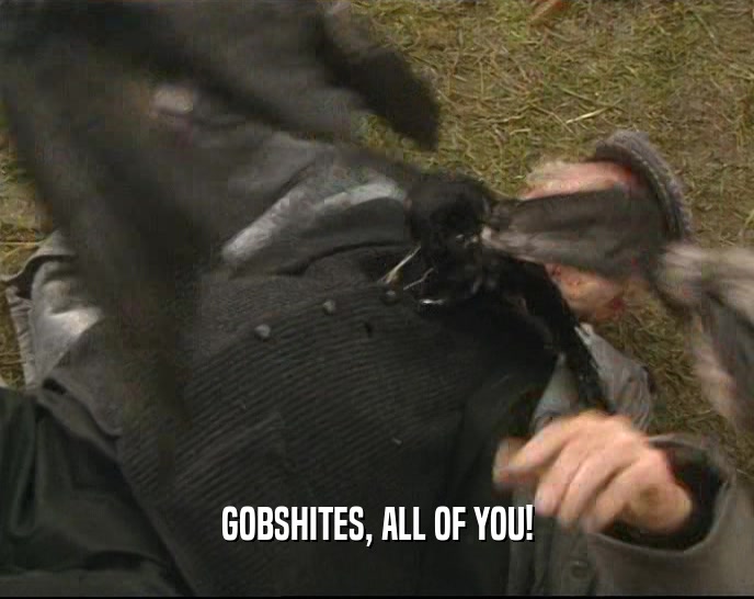 GOBSHITES, ALL OF YOU!  