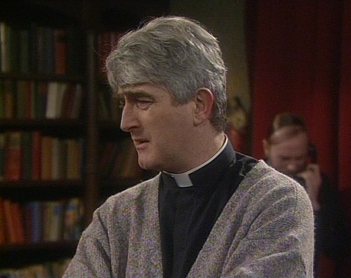 - WHAT'S UP, TED? - FATHER FINNEGAN HAD A HEART ATTACK. 