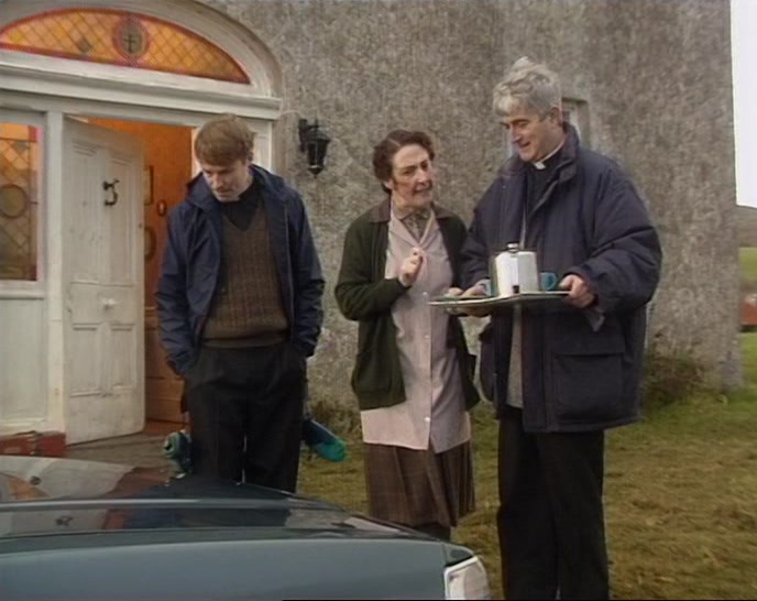 ALL RIGHT. I'LL PUT THE KETTLE ON IN CASE YOU WANT SOME MORE. 