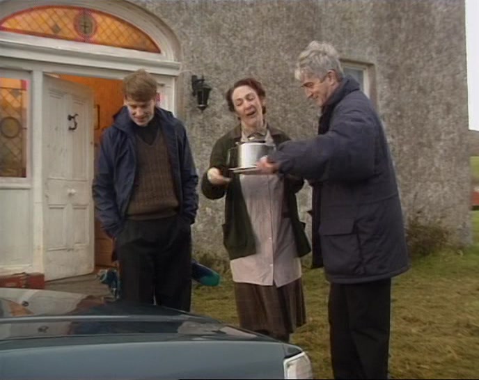 ALL RIGHT. I'LL PUT THE KETTLE ON IN CASE YOU WANT SOME MORE. 