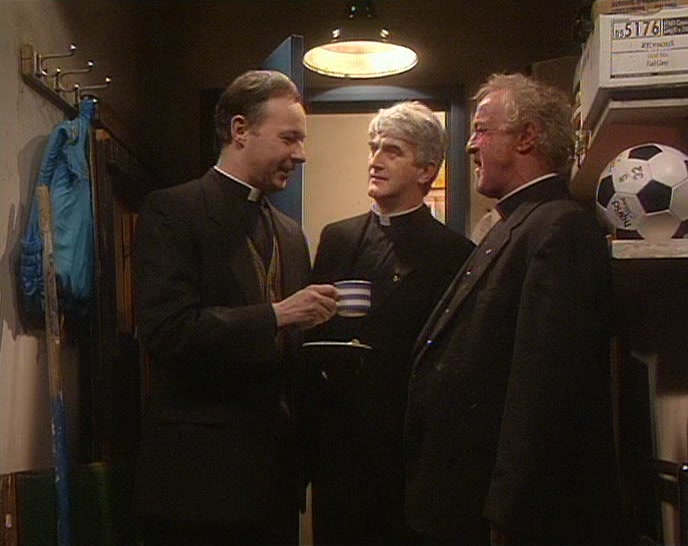 HELLO, TED. I WAS TELLING FATHER JACK ABOUT THE THING THERE LAST YEAR. 