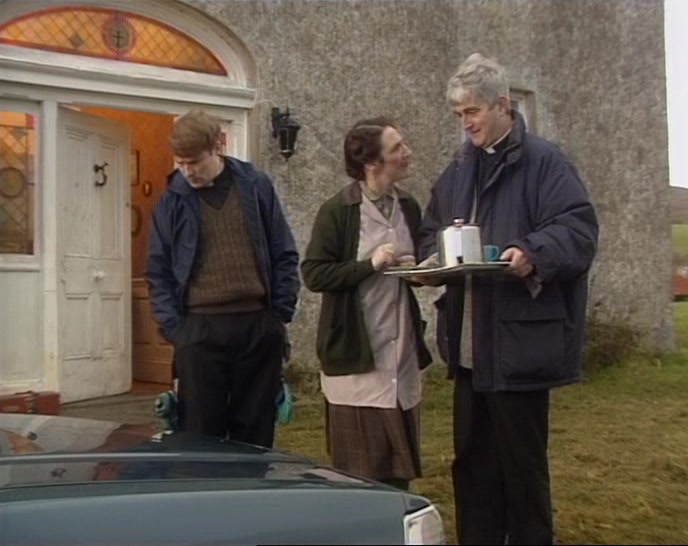 ALL RIGHT. I'LL PUT THE KETTLE ON IN CASE YOU WANT SOME MORE. 