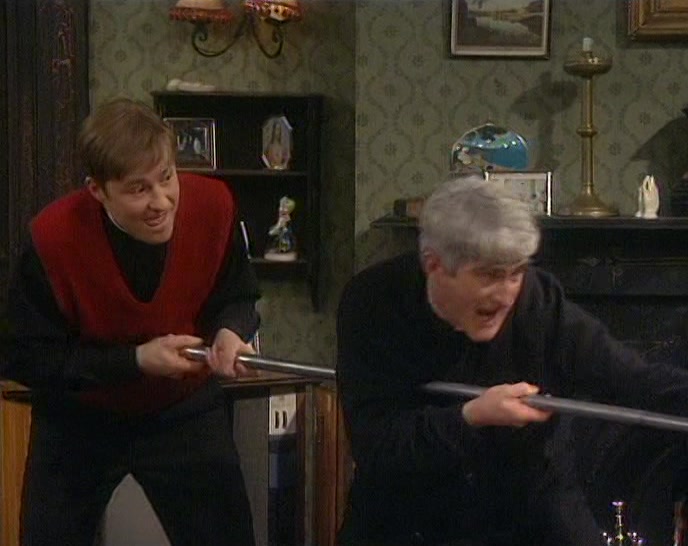 - COME ON, FATHER... - DRINK! 