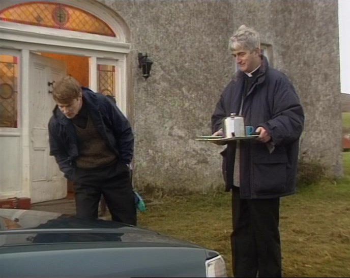 OH, GOD, TED! THERE'S A DENT IN THE CAR! 