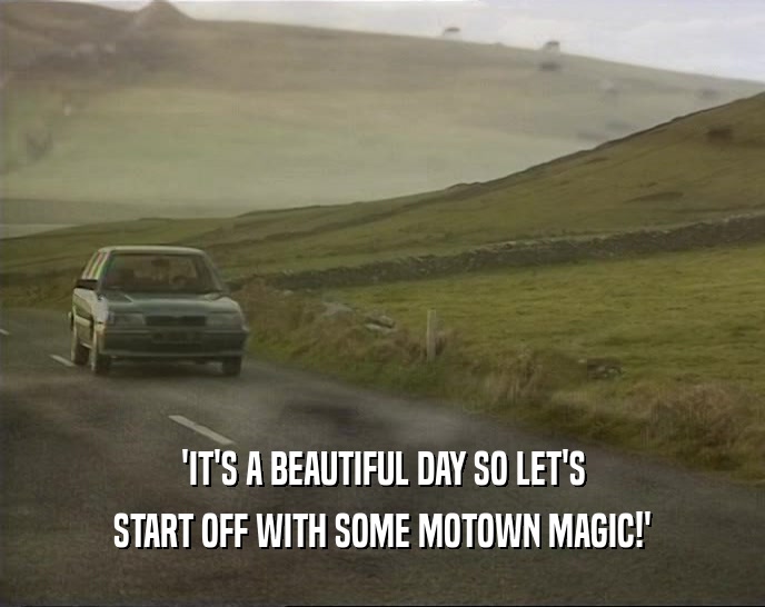 'IT'S A BEAUTIFUL DAY SO LET'S START OFF WITH SOME MOTOWN MAGIC!' 
