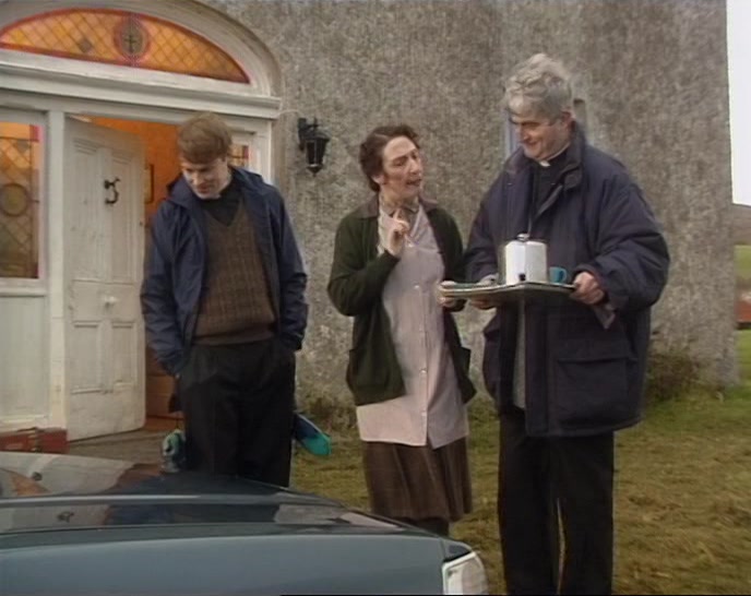 ALL RIGHT. I'LL PUT THE KETTLE ON IN CASE YOU WANT SOME MORE. 