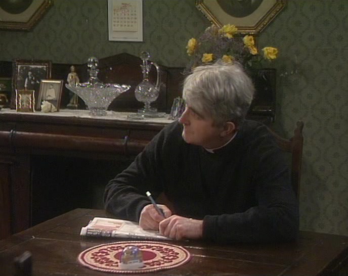 FATHER, I HAVE ABSOLUTELY NO IDEA WHERE THE DOOR IS. 