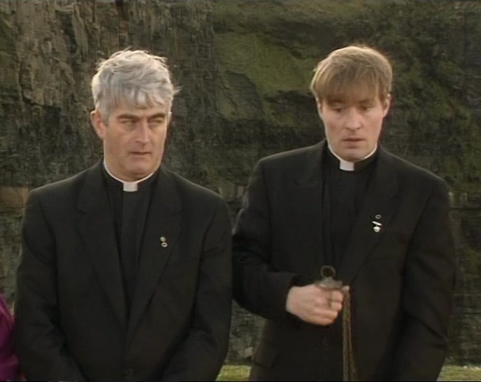 I'M SORRY FOR DETAINING YOU, FATHER. WE'LL CATCH UP WITH THE OTHERS. 
