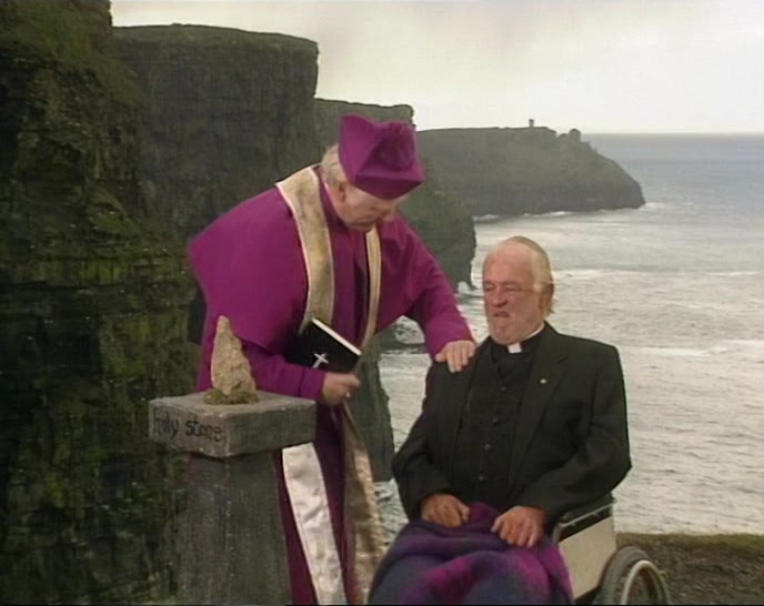 I'M SORRY FOR DETAINING YOU, FATHER. WE'LL CATCH UP WITH THE OTHERS. 