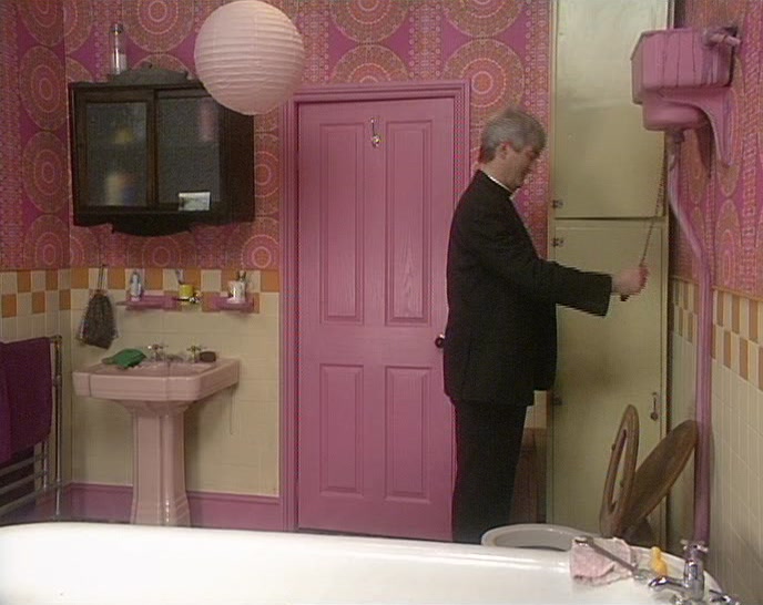 (TOILET FLUSHES)  
