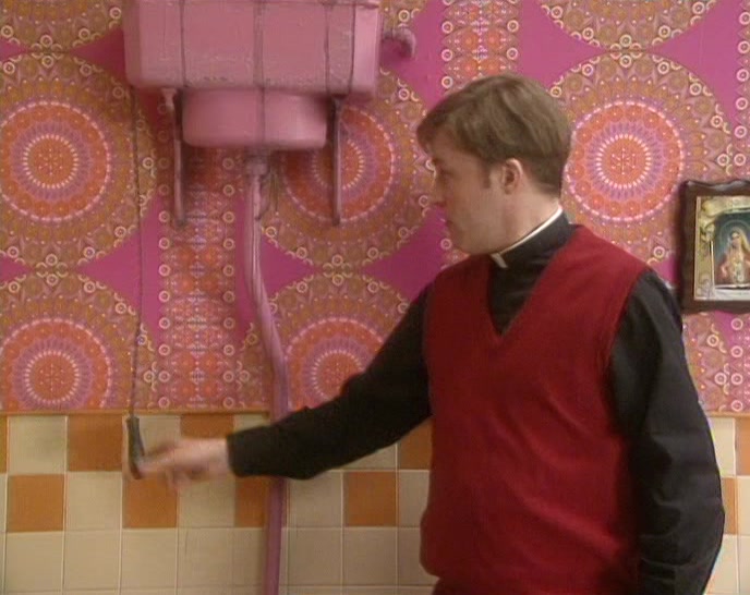(TOILET FLUSHES)  