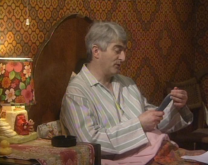 I'LL RING LARRY ON HIS MOBILE. IT'S GOT AN EXTRA-LOUD BLEEP. 