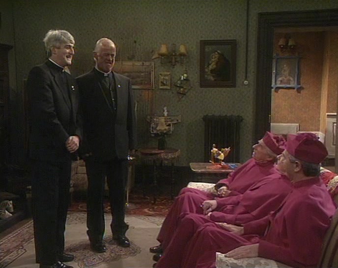 THIS IS BISHOP O'NEILL. DON'T GET UP! 
