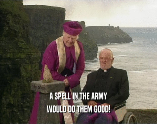 A SPELL IN THE ARMY WOULD DO THEM GOOD! 