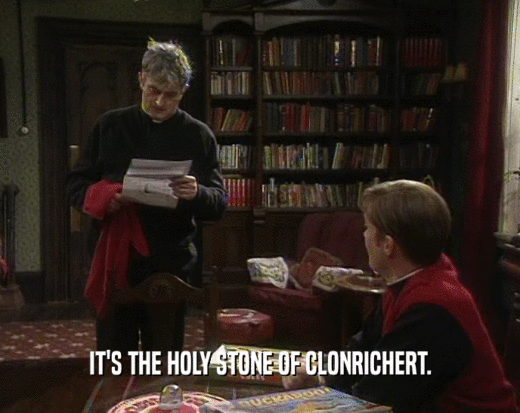 IT'S THE HOLY STONE OF CLONRICHERT.
  