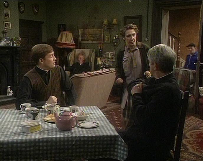 FATHER, SERGEANT HODGINS AND MR BENSON ARE HERE. 