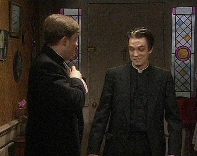 - YOU PRAYING, YEAH? - OH, NO. THEY'RE, UH...TED'S. 