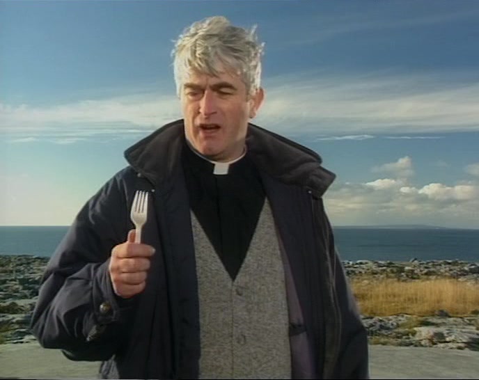 - WHAT? OH, I WASN'T... - PUT THE FORK DOWN! 