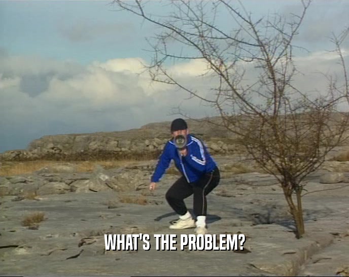 WHAT'S THE PROBLEM?  