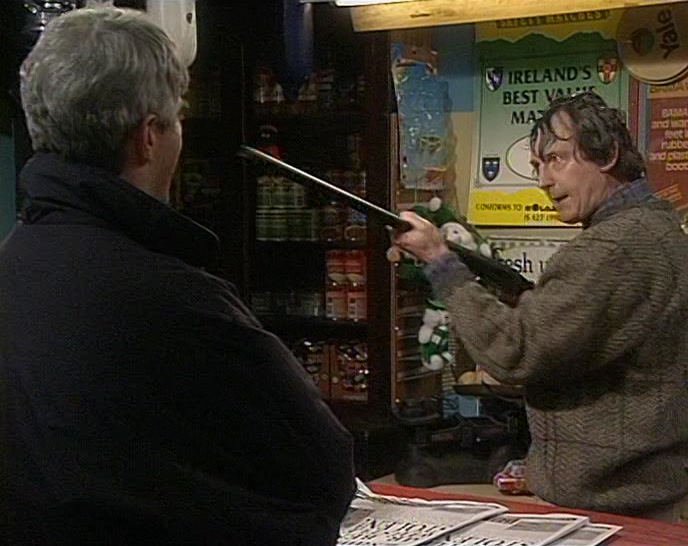 IF THAT MAN CAME IN AND TRIED TO STEAL ANY OF THE WHISTLES IN HERE... 