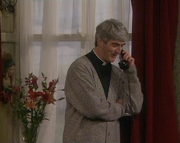 YES. AH! FATHER FROST. YES, I'LL TELL HIM. 
