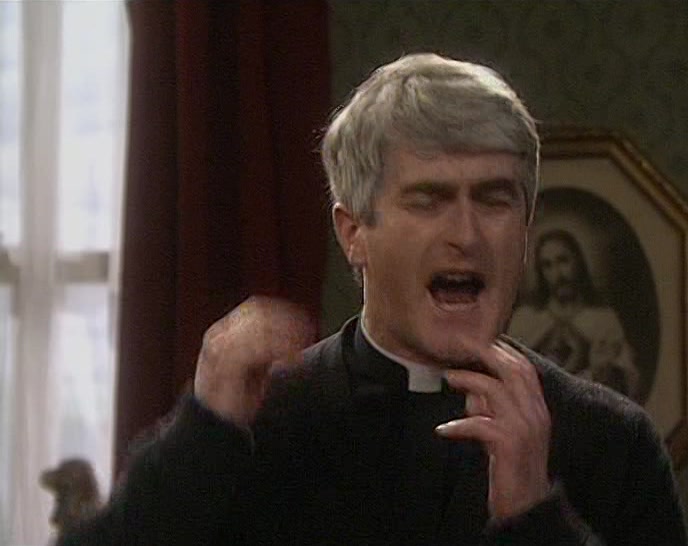 FATHER DAMIEN TOOK THE WHISTLE.  