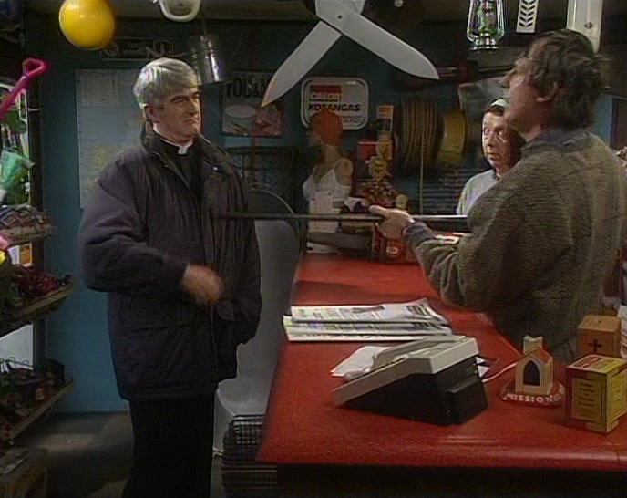 NOT AT ALL, FATHER. SO LONG AS YOU DON'T SUDDENLY DROP IT. 