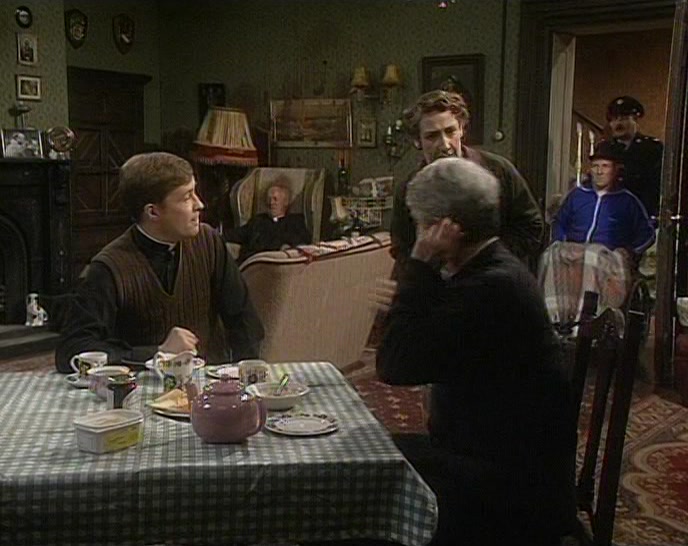 DOUGAL, YOU JUST GO OUT AND GET...THE SHEARS. 