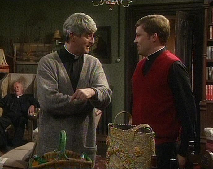 HE DOESN'T KNOW WHETHER TO STAY WITH THE WIFE, SISTER OR THE BABY-SITTER! 