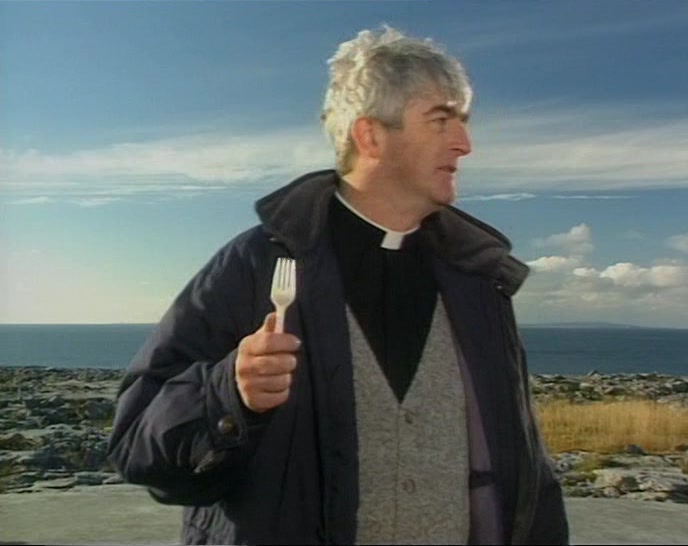 - WHAT? OH, I WASN'T... - PUT THE FORK DOWN! 