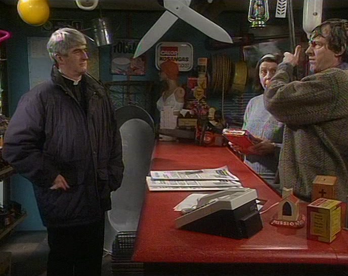 NOT AT ALL, FATHER. SO LONG AS YOU DON'T SUDDENLY DROP IT. 