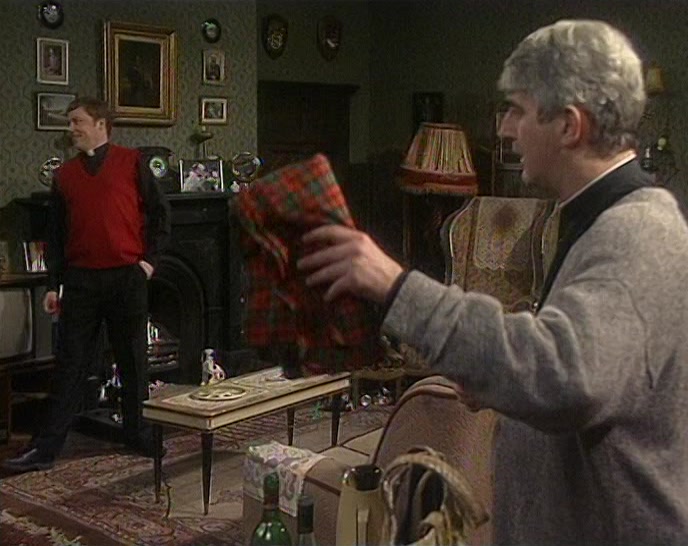 OH, YES. FATHER FROST. HE SAID THEY MIGHT COME OVER FOR A HOLIDAY. 
