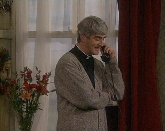 YES. AH! FATHER FROST. YES, I'LL TELL HIM. 