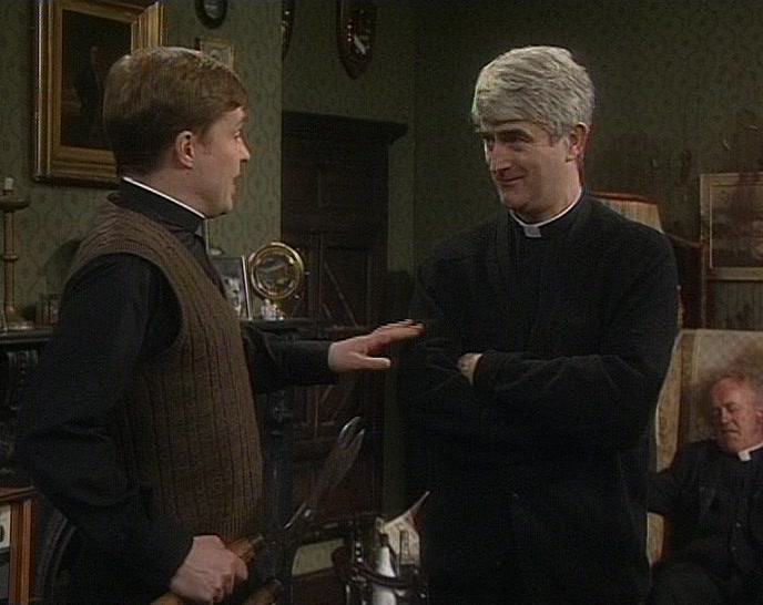 NO, IT IS, TED. TRY YOUR TOP POCKET.
 I BET YOU IT'S IN THERE.
 