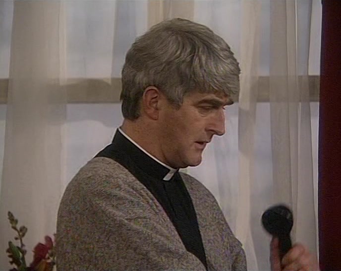 HE'S HAPPY ENOUGH HERE FOR THE MOMENT, FATHER. 
