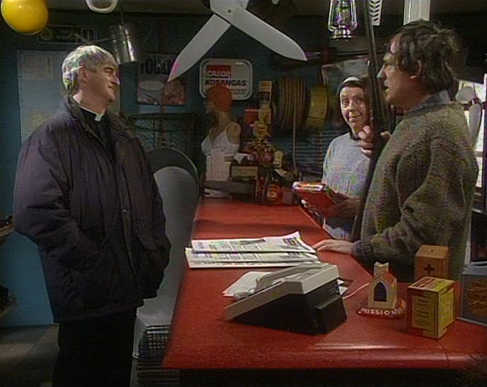 NOT AT ALL, FATHER. SO LONG AS YOU DON'T SUDDENLY DROP IT. 