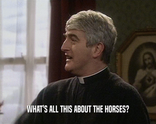 WHAT'S ALL THIS ABOUT THE HORSES?
  