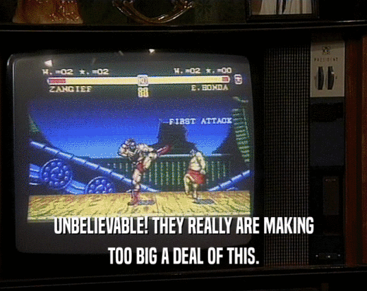UNBELIEVABLE! THEY REALLY ARE MAKING TOO BIG A DEAL OF THIS. 