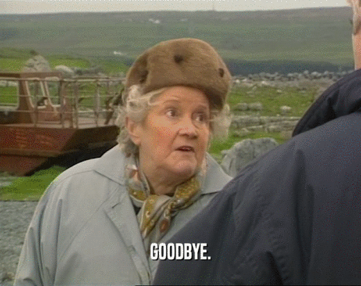 GOODBYE.  