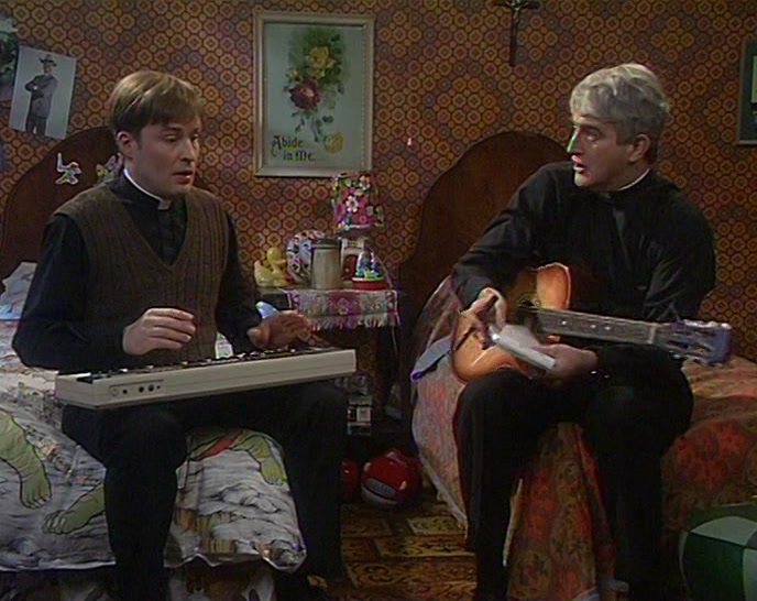 RIGHT. LYRICS. GO AHEAD THERE, DOUGAL. 