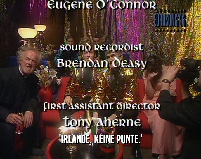 'IRLANDE, KEINE PUNTE.'  