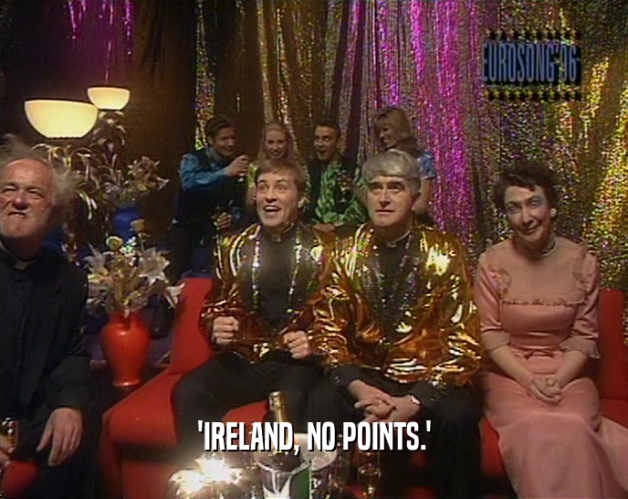 'IRELAND, NO POINTS.'
  