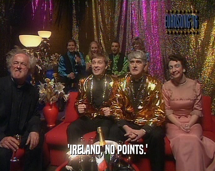 'IRELAND, NO POINTS.'
  