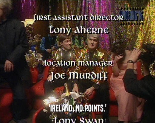 'IRELAND, NO POINTS.'  
