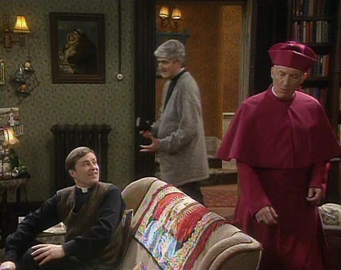 - AH, HELLO, LEN. - DON'T CALL ME LEN. I'M A BISHOP. 