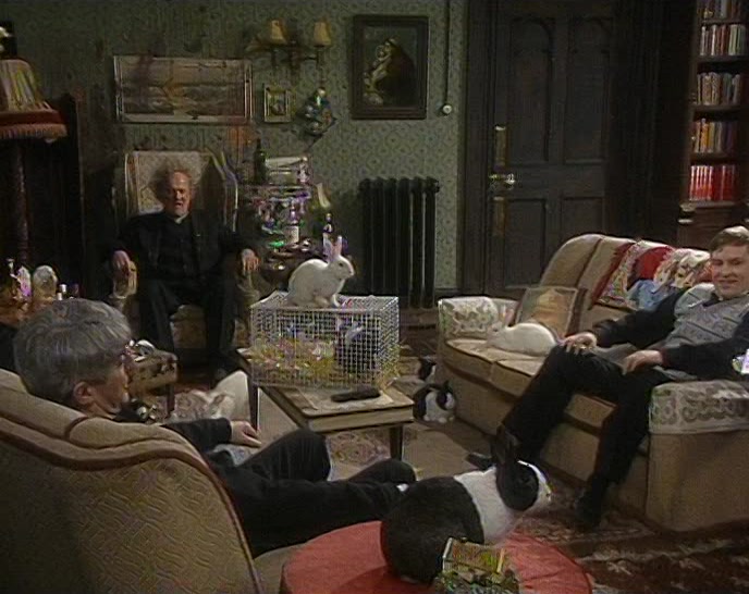 HIDE YOUR RABBIT BEFORE BISHOP BRENNAN COMES. 