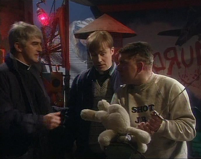 - DOUGAL, WE'D BETTER BE OFF.
 - WHAT'S THE PROBLEM, TED?
 